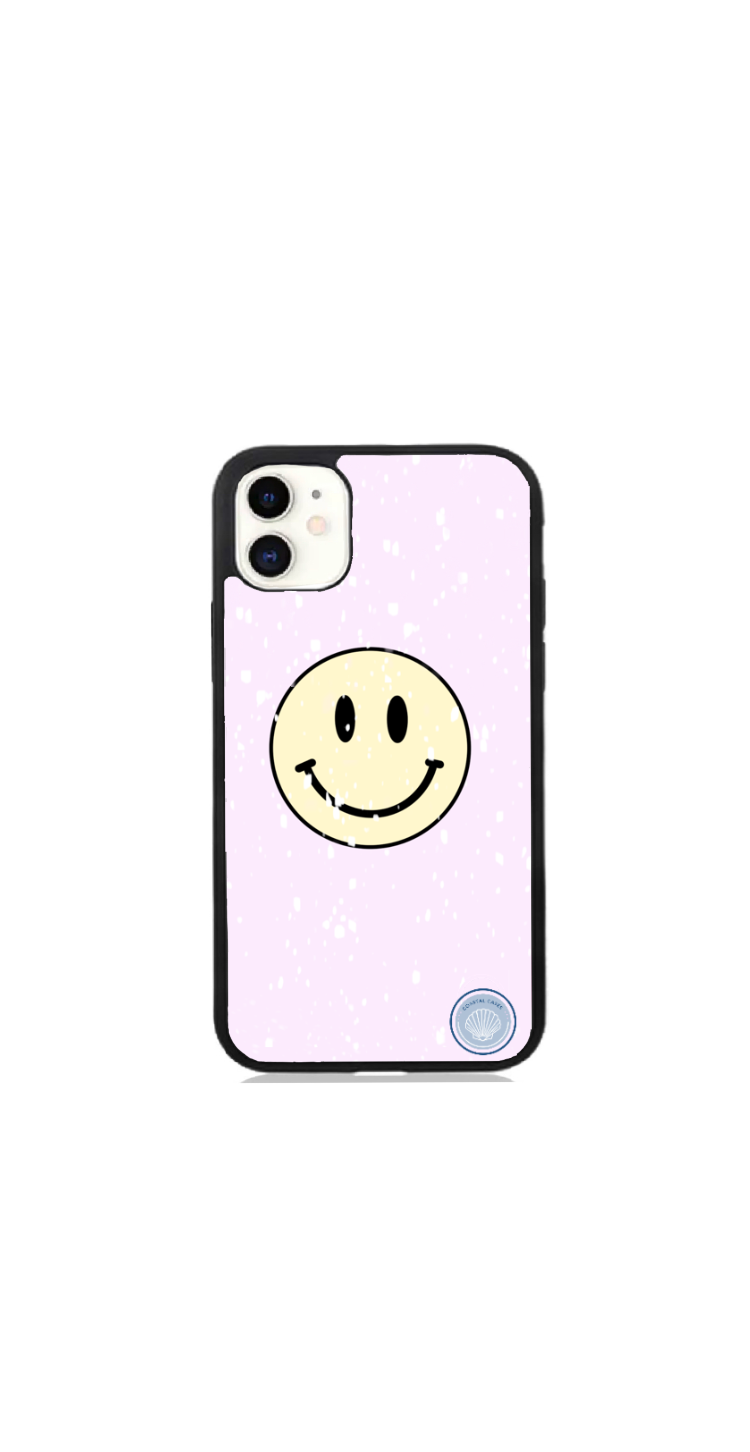 Pink Smiley Faces iPhone Case 