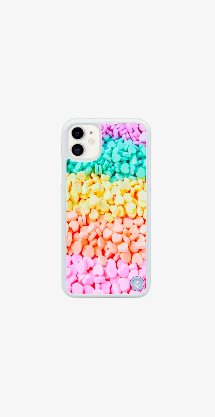 Rainbow Heart Candies Case