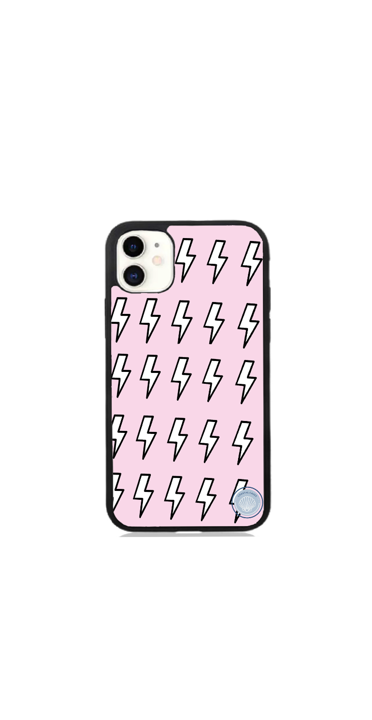 Pink Lightning Bolts Case