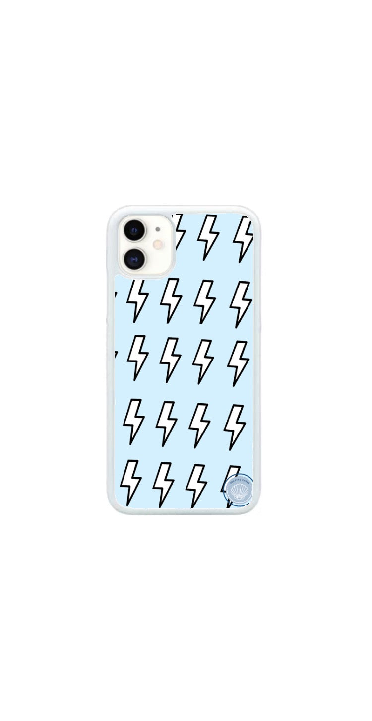 Blue Lightning Bolts Case