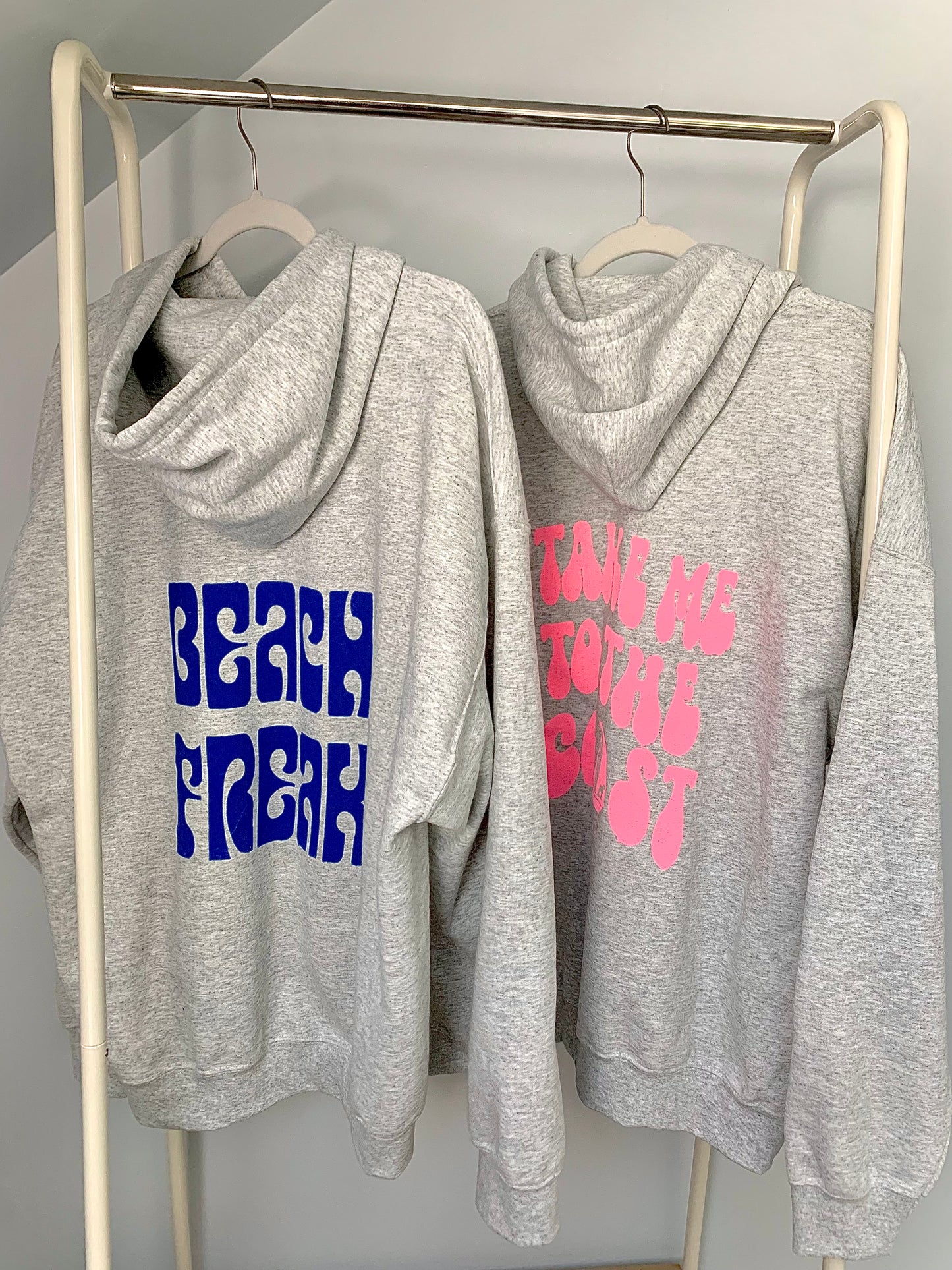 Grey "Beach Freak" Hoodie