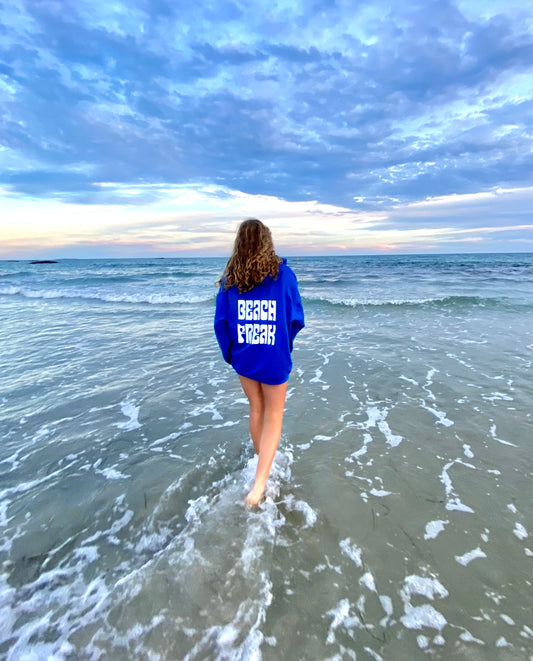 Blue "Beach Freak" Hoodie