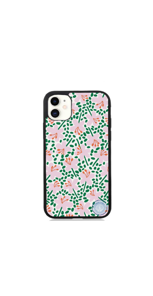 Pink/Green Flower Case