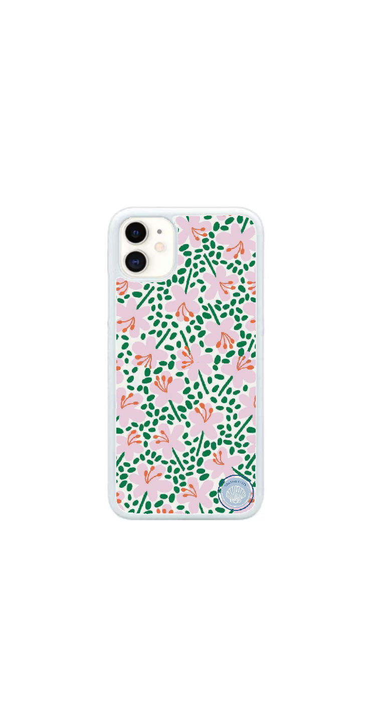 Pink/Green Flower Case